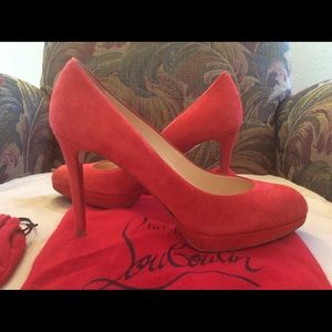 Christian Louboutin suede pumps